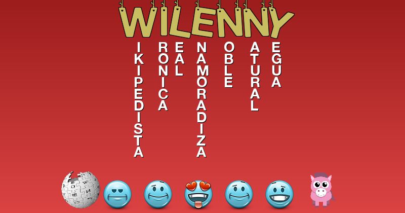 Emoticones para wilenny - Emoticones para tu nombre