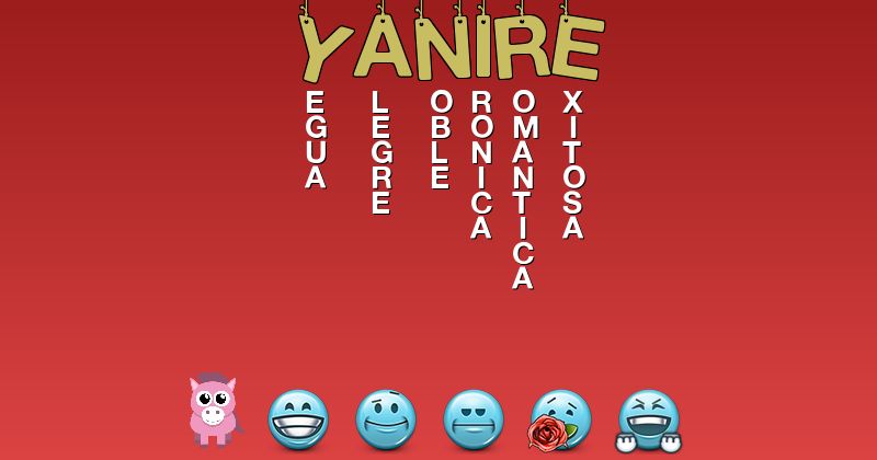 Emoticones para yaniré - Emoticones para tu nombre