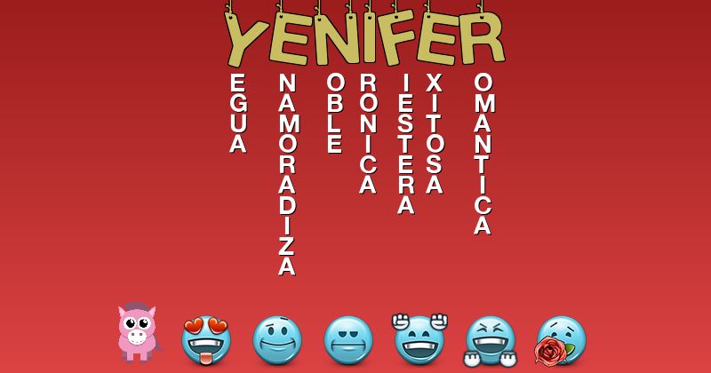 Emoticones para yenifer - Emoticones para tu nombre