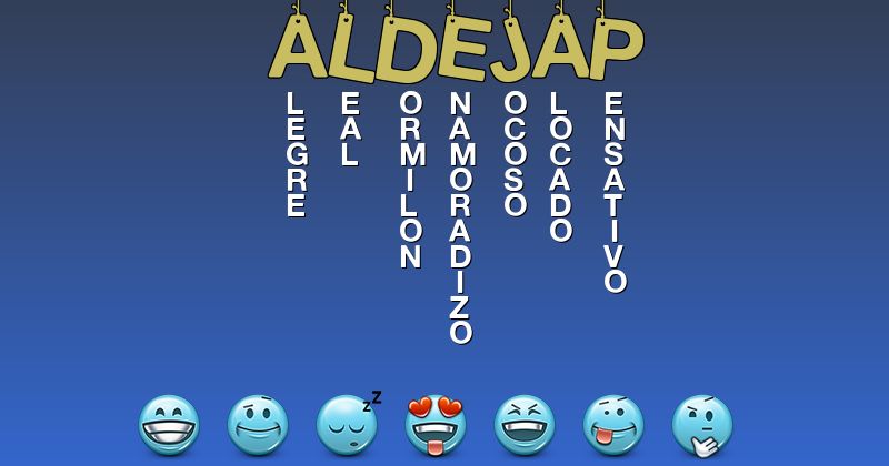 Emoticones para aldejap - Emoticones para tu nombre