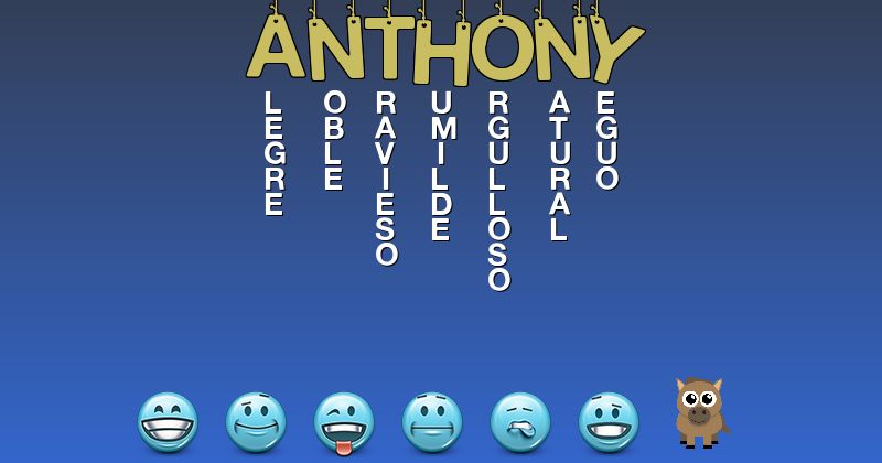 Emoticones para anthony - Emoticones para tu nombre