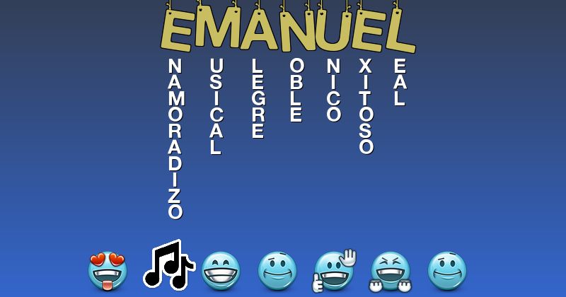 Emoticones para emanuel - Emoticones para tu nombre