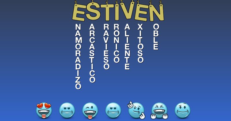 Emoticones para estiven - Emoticones para tu nombre