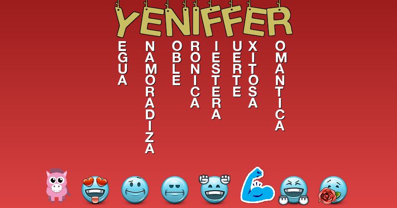 Emoticones para yeniffer - Emoticones para tu nombre