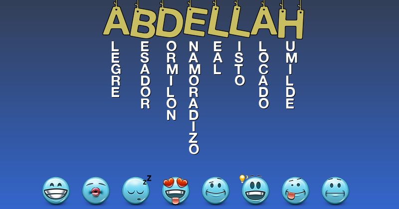 Emoticones para abdellah - Emoticones para tu nombre