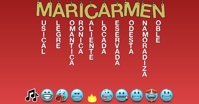 Emoticones para maricarmen - Emoticones para tu nombre