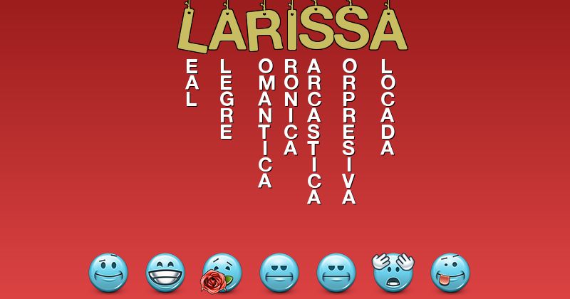 Emoticones para larissa - Emoticones para tu nombre