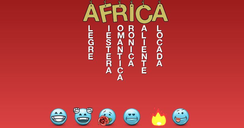 Emoticones para africa - Emoticones para tu nombre