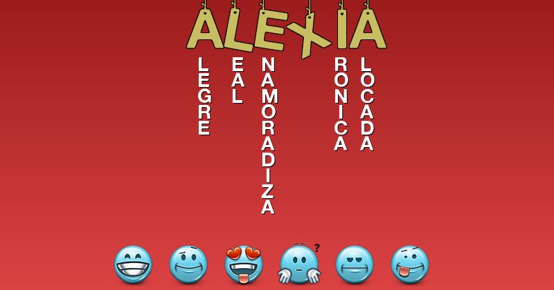 Emoticones para alexia - Emoticones para tu nombre