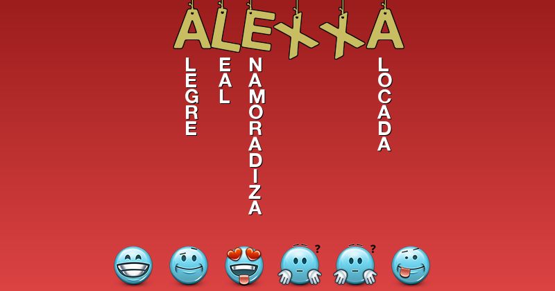 Emoticones para alexxa - Emoticones para tu nombre