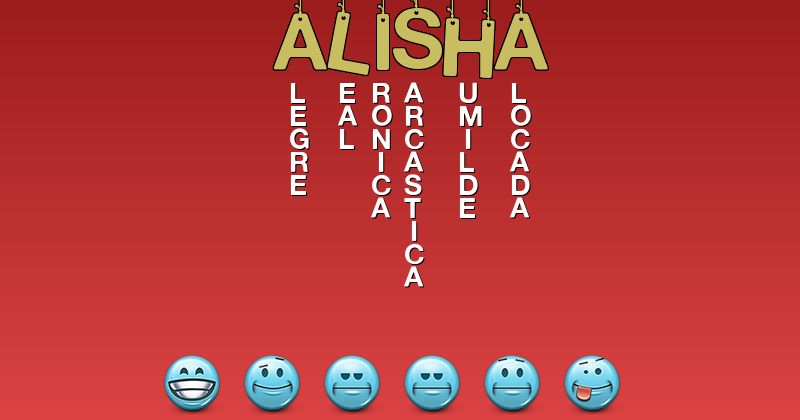 Emoticones para alisha - Emoticones para tu nombre