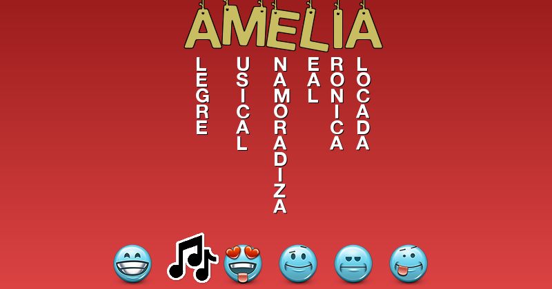 Emoticones para amelia - Emoticones para tu nombre