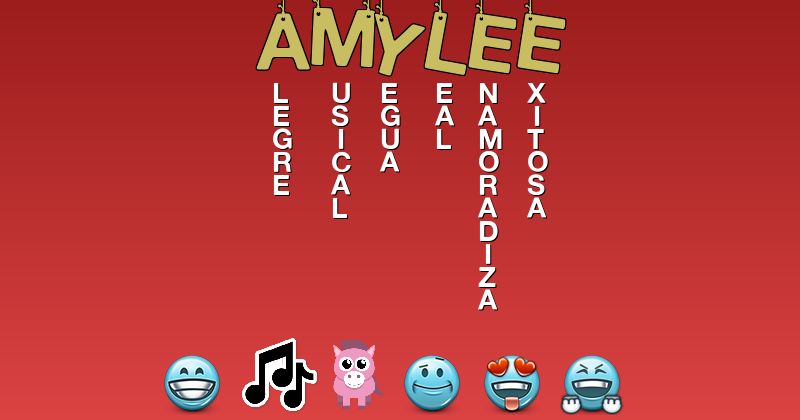 Emoticones para amylee - Emoticones para tu nombre