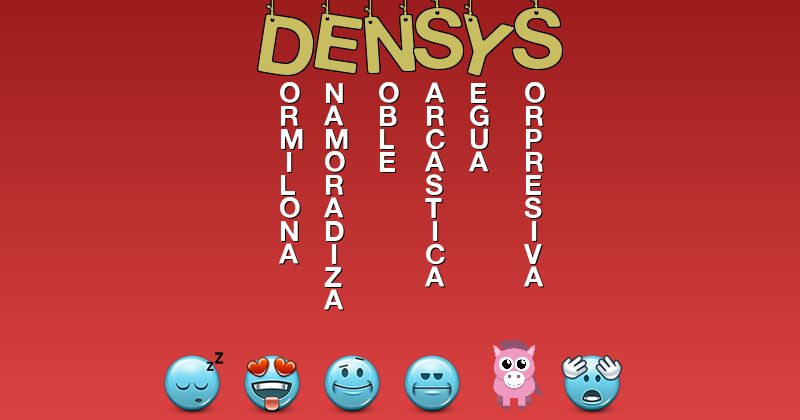 Emoticones para densys - Emoticones para tu nombre