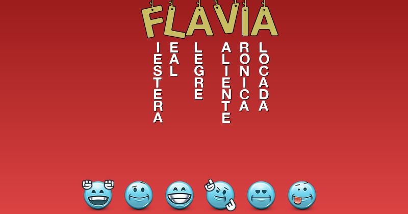 Emoticones para flavia - Emoticones para tu nombre