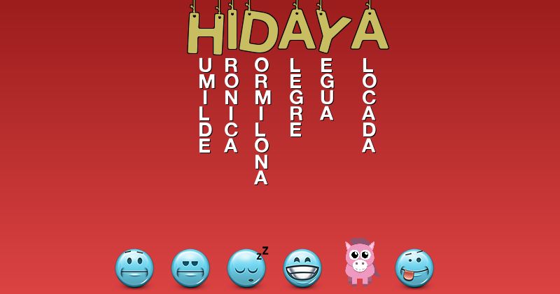 Emoticones para hidaya - Emoticones para tu nombre