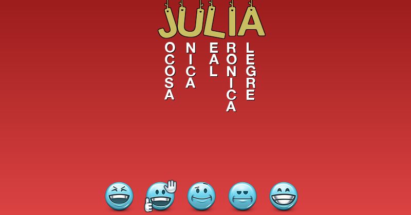 Emoticones para júlia - Emoticones para tu nombre