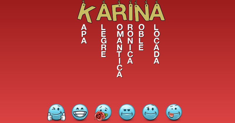 Emoticones para karina - Emoticones para tu nombre