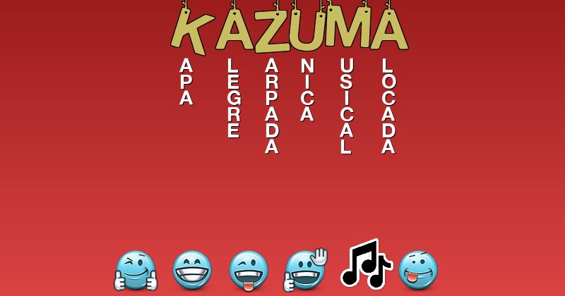 Emoticones para kazuma - Emoticones para tu nombre