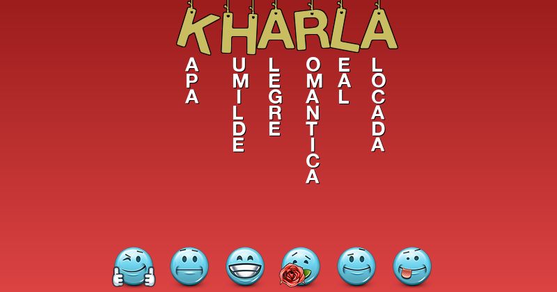 Emoticones para kharla - Emoticones para tu nombre