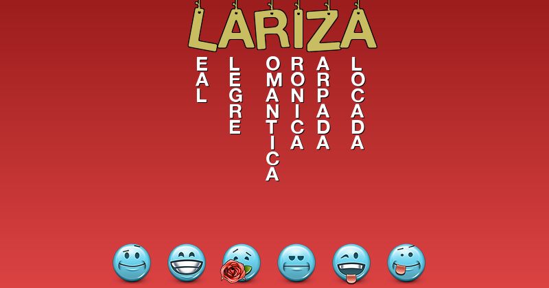 Emoticones para lariza - Emoticones para tu nombre