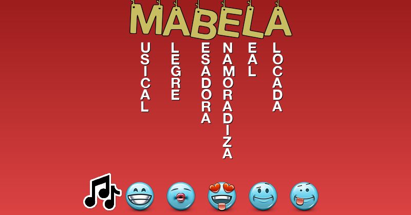 Emoticones para mabela - Emoticones para tu nombre