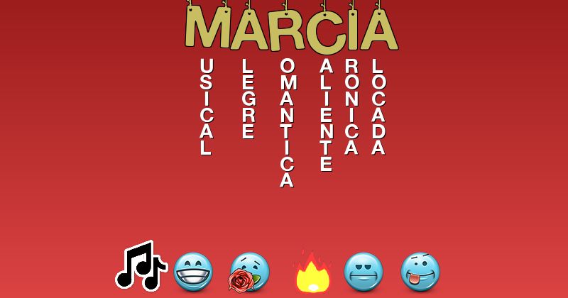 Emoticones para marcia - Emoticones para tu nombre