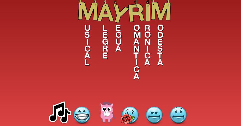 Emoticones para mayrim - Emoticones para tu nombre