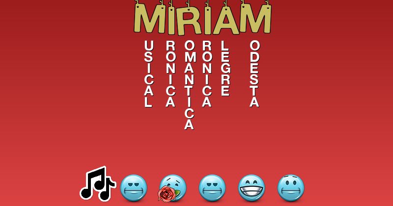 Emoticones para miriam - Emoticones para tu nombre