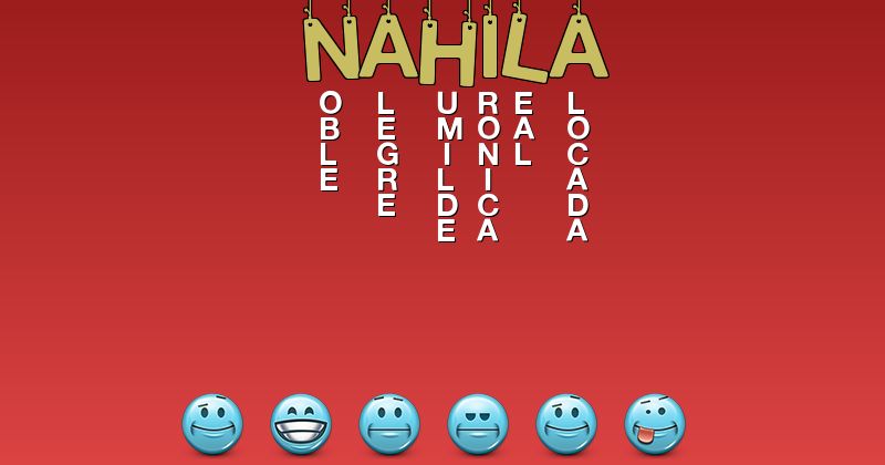 Emoticones para nahila - Emoticones para tu nombre