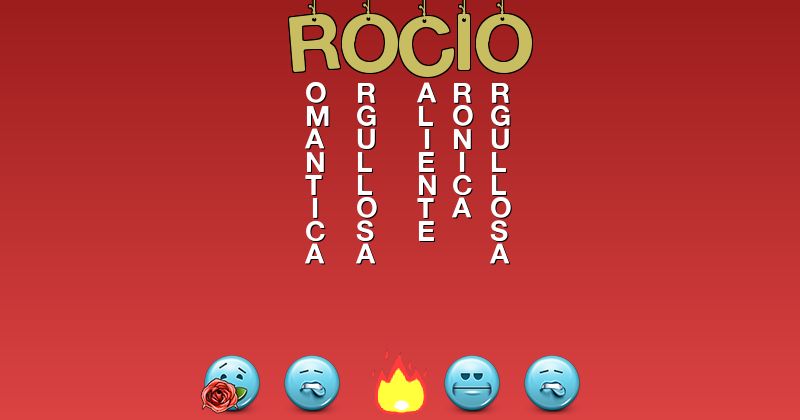 Emoticones para rocío - Emoticones para tu nombre