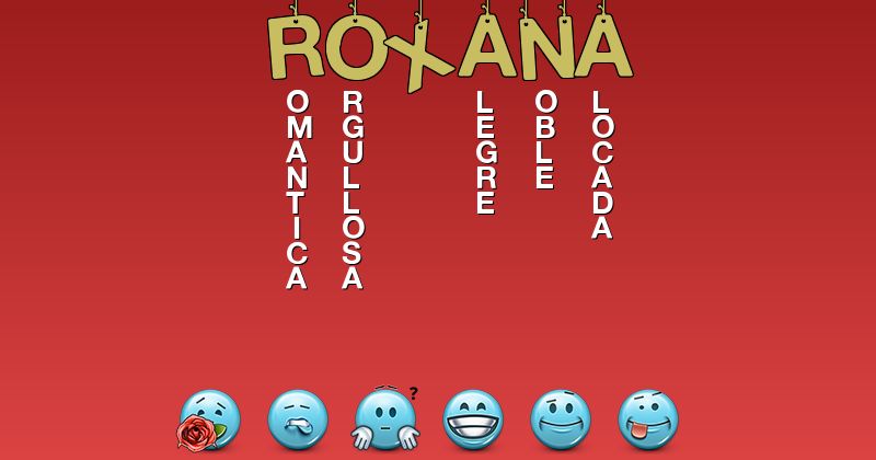 Emoticones para roxana - Emoticones para tu nombre