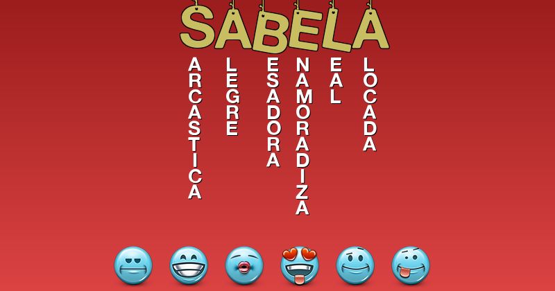 Emoticones para sabela - Emoticones para tu nombre