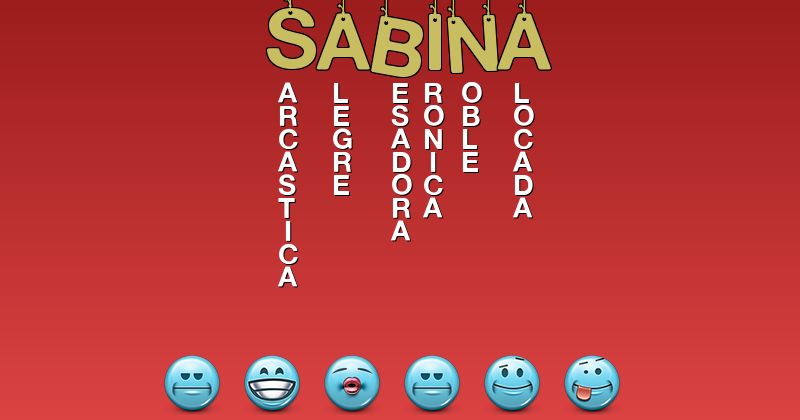 Emoticones para sabina - Emoticones para tu nombre