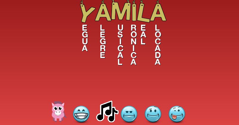 Emoticones para yamila - Emoticones para tu nombre