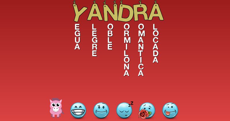 Emoticones para yandra - Emoticones para tu nombre