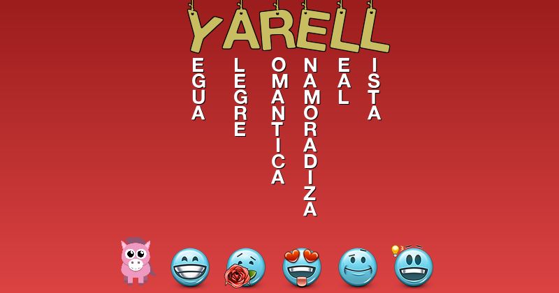 Emoticones para yarell - Emoticones para tu nombre