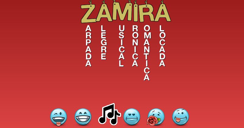 Emoticones para zamira - Emoticones para tu nombre