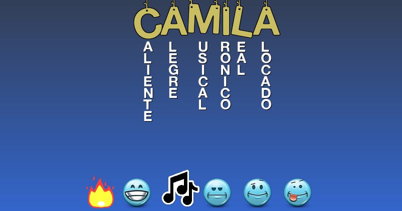 Emoticones para camila - Emoticones para tu nombre