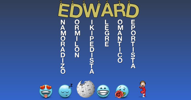 Emoticones para edward - Emoticones para tu nombre