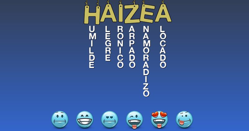 Emoticones para haizea - Emoticones para tu nombre