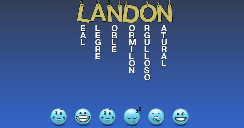 Emoticones para landon - Emoticones para tu nombre