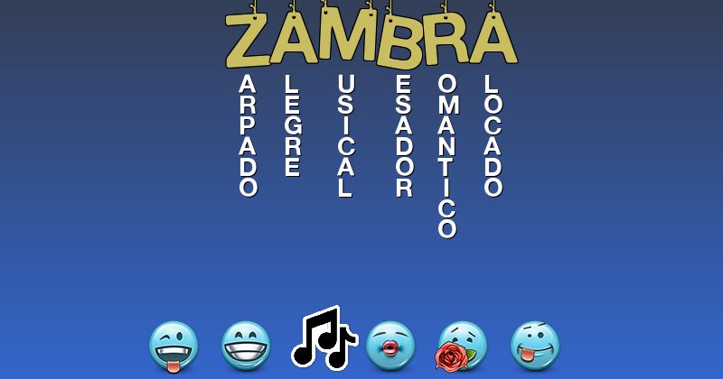 Emoticones para zambra - Emoticones para tu nombre