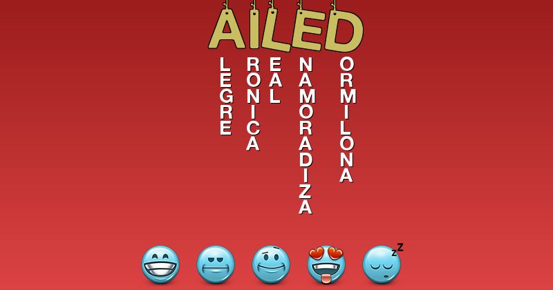 Emoticones para ailed - Emoticones para tu nombre