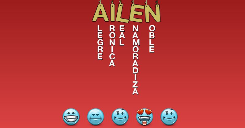 Emoticones para ailen - Emoticones para tu nombre