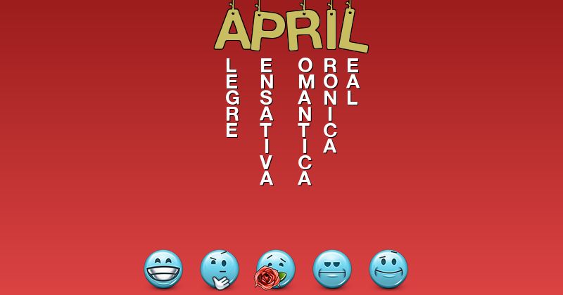 Emoticones para april - Emoticones para tu nombre