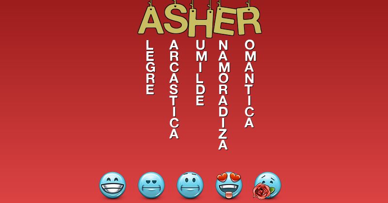 Emoticones para asher - Emoticones para tu nombre