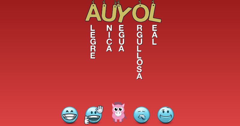 Emoticones para auyol - Emoticones para tu nombre