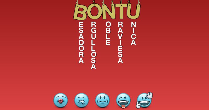 Emoticones para bontu - Emoticones para tu nombre