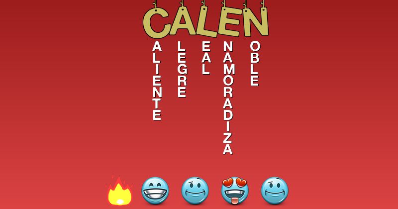 Emoticones para calen - Emoticones para tu nombre